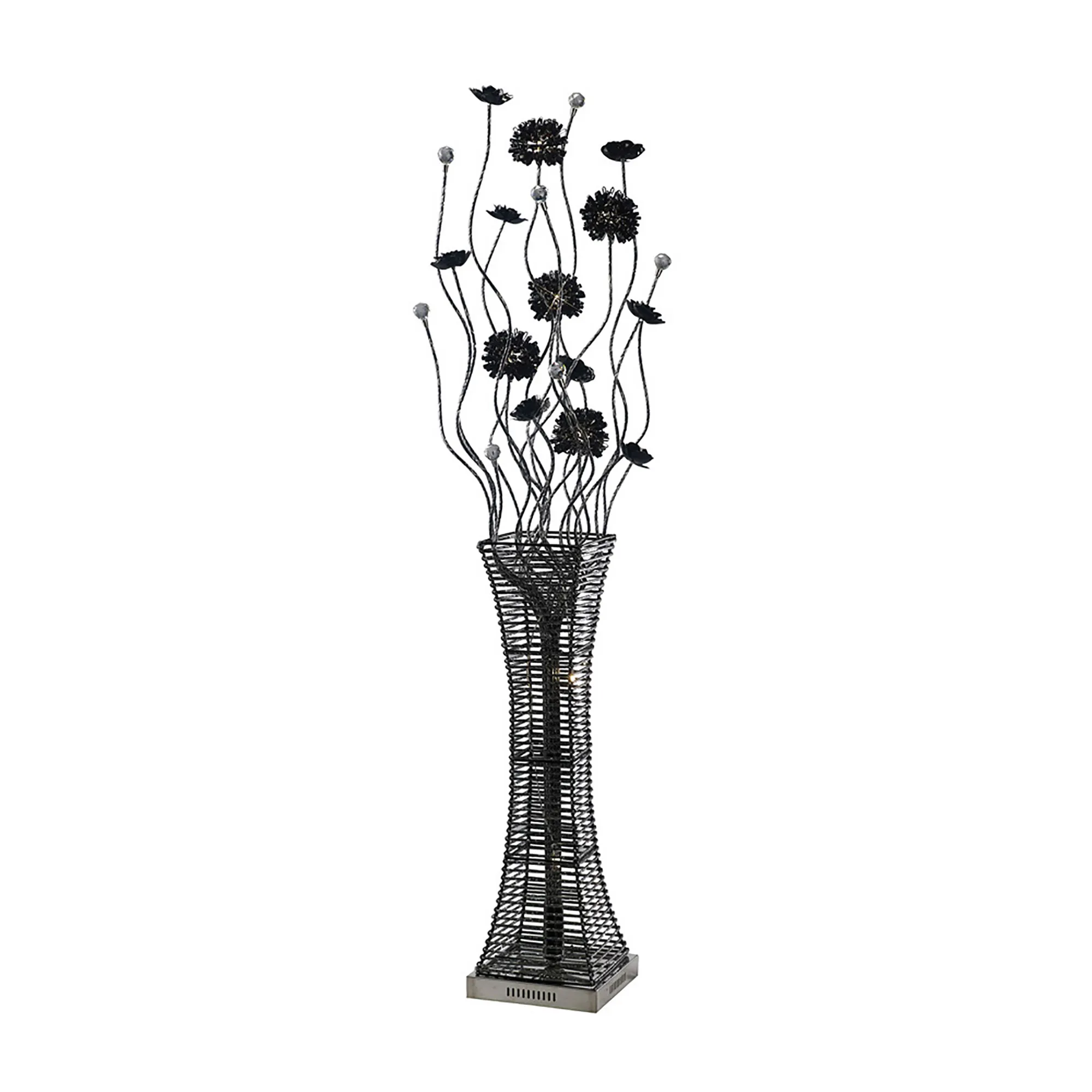 Majella Crystal Floor Lamp 7 Light IL70397  Diyas Home Majella Aluminium